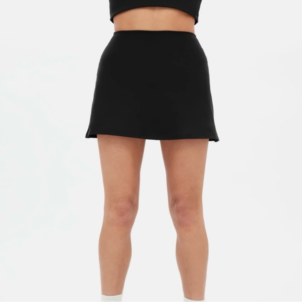 Girlfriend Collective Black Sport Skirt